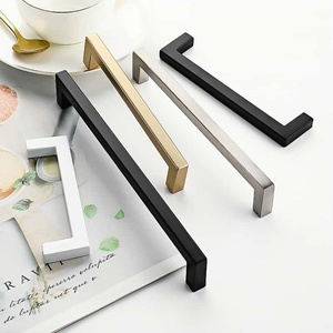 Alüminyum Alaşımlı Döküm Kare Çubuk Çekmeceler - Mutfak Komodin Mobilya Donanımı için Modern Minimalist Kulplar (Dayanıklı) - Product Image 3