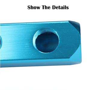 Kit parti pneumatiche del blocco di distribuzione dell'aria del collettore pneumatico 2 porte collettore d'aria filettato <span class=keywords><strong>1</strong></span>/2 "collettore d'aria in alluminio - Product Image 5