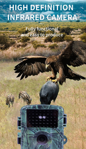 Wifi 2K FHD Video Trail Cámara impermeable IP66 caza al aire libre juego de trampa de animales salvajes 10X visión nocturna CMOS Sensor de imagen - Product Image 4