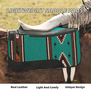 Selles en cuir véritable et coton léger, fabriquées au Pakistan, teintes unies, pour hommes, pour la compétition - Product Image 2