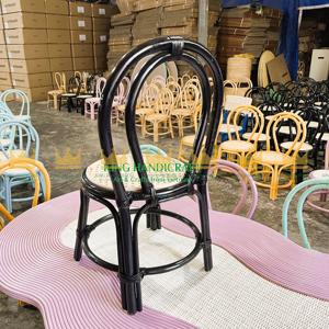 Silla de ratán de diseño moderno hecha a mano para niños, asientos naturales duraderos ecológicos para uso en interiores y exteriores, sala de estar, cocina y dormitorio - Product Image 4