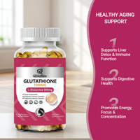 Cápsulas de Glutatión de Marca Privada OEM para Blanquear la Piel con Vitamina C y D3, Ácido Alfa Lipoico, Suplemento para la Desintoxicación del Hígado