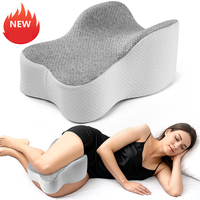 Oreiller de soutien pour les jambes en mousse à mémoire de forme, ajustable, en forme d'alien, pour dormir sur le côté, usage maternité, en tissu à rebond lent, personnalisable