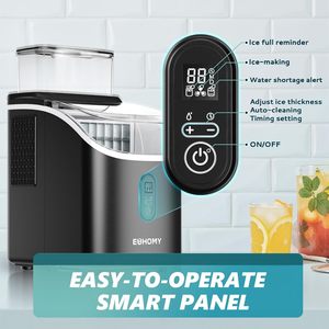 Máquina de hielo EUHOMY de 34 libras por día, de mostrador, con tanque de agua externo, eléctrica y automática, para uso doméstico y en bares. - Product Image 6