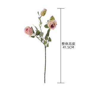 ช่อดอกกุหลาบประดิษฐ์ CallaFloral ก้านเดี่ยว สีขาว ชมพู เหลือง ฟ้า ชมพูอ่อน แชมเปญ ม่วง สำหรับตกแต่งภายใน - Product Image 4