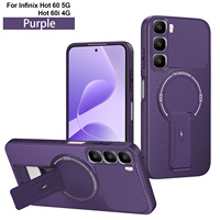 Pour Infinix Hot 60i 5G, Coque de téléphone magnétique avec coins renforcés et béquille intégrée, antichoc, pour Spark 20Pro