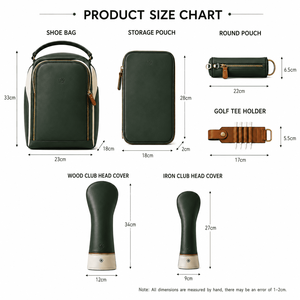 Kit de <span class=keywords><strong>golf</strong></span> haut de gamme avec <span class=keywords><strong>sac</strong></span> à chaussures, housses de tête de club, gants, porte-tee, accessoires de parcours de <span class=keywords><strong>golf</strong></span>, collection d'accessoires essentiels de <span class=keywords><strong>golf</strong></span> - Product Image 2