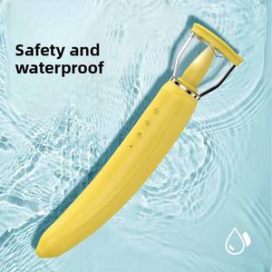 Vibrateur sans fil pour femme Banana, stimulation du point G, stimulation par léchage, stimulation des mamelons, machine à sucer les seins - Product Image 4