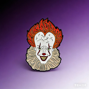 Épinglette personnalisée par le fabricant sur le thème des films d'horreur, badge de revers en émail souple pour Halloween - Product Image 3