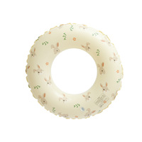 Usine directe Eco PVC gonflable sous les bras anneau de natation ours imprimé adulte piscine accessoire pour l'été pour enfant