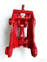 Coupleur rapide hydraulique à double verrouillage certifié CE, adapté aux excavatrices moyennes et miniatures de 1 à 45 tonnes, avec verrou de sécurité, haute qualité