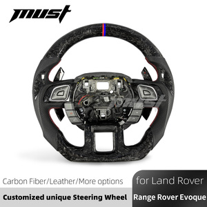 Volante Personalizado de Fibra de Carbono Forjado Negro para Land Rover Range Rover <span class=keywords><strong>Evoque</strong></span> 1.ª Generación SE <span class=keywords><strong>HSE</strong></span> Dynamic Pure 2012-2019 - Product Image 2
