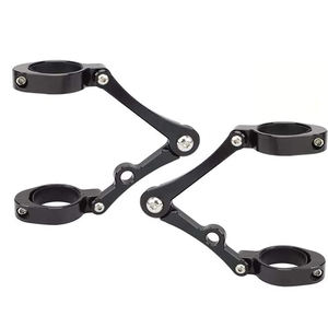 RTS faro motocicleta soporte proyector soporte para helicóptero Bobber Cafe Racer CNC tubo de horquilla montaje abrazadera accesorios 41mm - Product Image 1