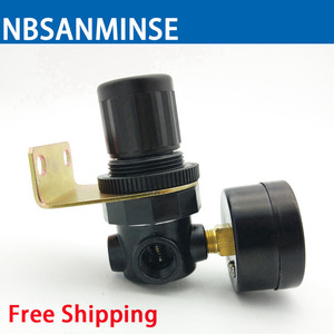 Vanne régulatrice de pression NBSANMINSE NAR200 avec manomètre, régulateur d'air en métal, haute pression pneumatique - Product Image 4