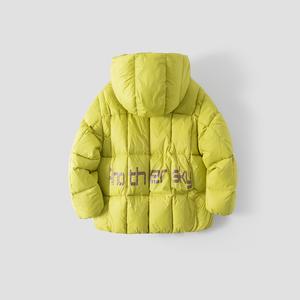 Nouvelle veste chaude légère en polyester à col montant zippé pour garçons et filles, <span class=keywords><strong>doudoune</strong></span> longue à capuche - Product Image 4