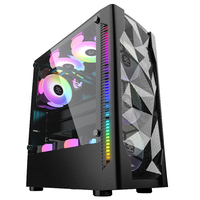 SNOWMAN Gaming Pc Case ATX ITX M-ATX Mid Tower Gamer Cabinet Customization Gaming Transparent Computer Case Towers