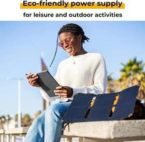Panel Solar Portátil Plegable de 21W 19.8V SunPower para Camping, Ecológico, PET 10A 700V para Estaciones de Energía en Campamentos - Product Image 6
