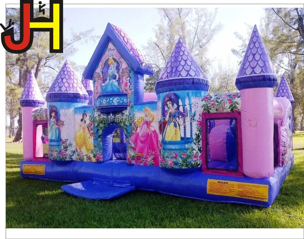 Castillo hinchable de princesa para niños, Castillo para saltar, Palacio