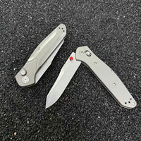 Couteau pliant de luxe en acier M390 de haute précision CNC BM 9400, manche en titane TC4, couteau de poche tactique de survie en plein air, outil EDC