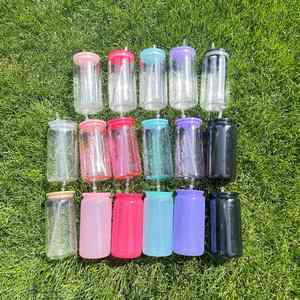 Macaron <b>Cup</b> Coffee Mug Beer Can 16Oz Plastic Acrylic <b>Cups</b> With <b>Lids</b> <b>and</b> <b>Straws</b> - Product Image 4
