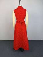 NOUVEAU STOCK Robe longue décontractée sans manches pour femme, boutonnée, deux couleurs, grandes tailles S-XXL