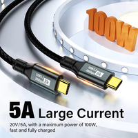 Cable USB 3.2 USB C de Alta Potencia con Función Completa, 100W PD, Pantalla 8K, Sincronización de Datos de 20Gbps para Laptop, Monitor y Gamers