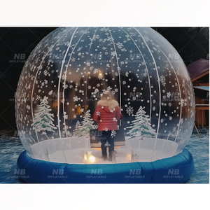 <b>Inflatable</b> Snow Globe With PVC Material Transparent Design for Outdoor Use 202404 <b>Inflatable</b> Snowglobe <b>Inflatable</b> S - Product Image 1