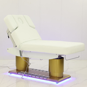 <span class=keywords><strong>Lit</strong></span> de massage électrique motorisé - Norme européenne, base dorée, éclairage LED, <span class=keywords><strong>lit</strong></span> de spa chauffant pour salon - Product Image 4