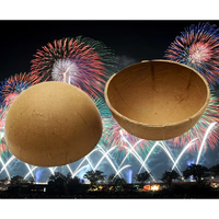 Coquilles en papier jetables écologiques de 2 pouces à effets de scintillement – Composants d'assemblage de feux d'artifice pour mariages et concerts