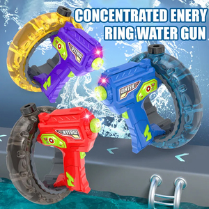 Nueva pistola de agua eléctrica de anillo de energía, pistola de agua fría ligera de gran capacidad, juguete de <span class=keywords><strong>juego</strong></span> de tiro al aire libre para niños con ráfaga de un botón - Product Image 5