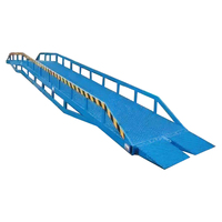 Pont de quai mobile industriel à hauteur réglable, rampe hydraulique, capacité de charge 8T, alimentation électrique/manuelle pour conteneur temporaire