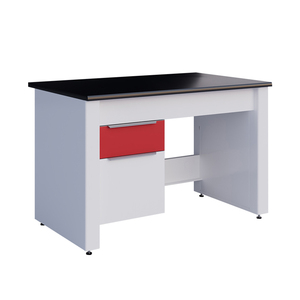 Banco da Lavoro a L in Acciaio Resistente agli Acidi, Facile da Pulire, <span class=keywords><strong>Design</strong></span> da Laboratorio con Armadietto Mobile e Ripiani per Reagenti, Prezzo di Fabbrica - Product Image 4