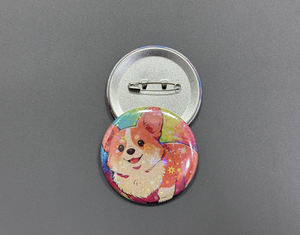 Spilla rotonda personalizzata in metallo da 38mm, 50mm, 58mm, 75mm, con logo stampato, regalo promozionale, spilla in latta vuota - Product Image 4