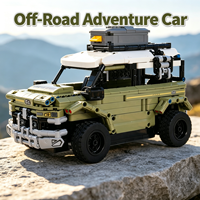Voiture RC tout-terrain motorisée à assembler, blocs de construction MOC personnalisés OEM d'usine, jouet de construction pour enfants