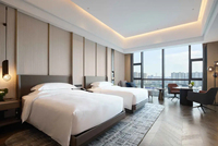Ensembles de meubles de chambre d'hôtel 5 étoiles de luxe moderne, lit double sur mesure, meubles d'hôtellerie en bois écologique et durable