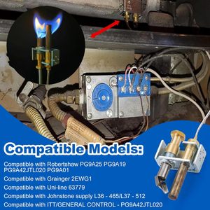 Kit Unità Pilota per Fornace a Gas 1820-009 Compatibile con ROBERTSHAW PG9A25, PG9A19, PG9A42JTL020, PG9A01 90 °   Flam di Destra - Product Image 3