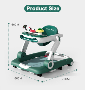 NOUVEAU Trotteur multifonctionnel pour bébé avec roues antidérapantes et silencieuses, panneau de jeu intelligent détachable, jouets pour trotteur, transformable siège-à-levé - Product Image 5