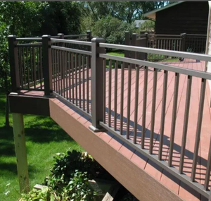 Chất lượng cao picket lan can nhôm ép đùn lan can nhôm boong ban công lan can cho ngoại thất - Product Image 1