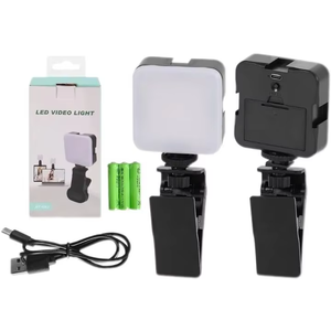Luz RGB para Fotografía, Mini Luz Portátil Recargable, 3 Niveles de Brillo, Mini Luz Recargable para Selfies, Transmisión en Vivo desde el Teléfono - Product Image 1
