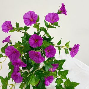 65cm Morning Glory Fleur Artificielle Décoration Murale Maison Tenture Murale <span class=keywords><strong>Chloris</strong></span> pour la Saint Valentin et le Nouvel An - Product Image 5