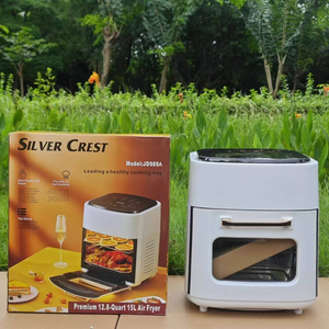 Nouvelle <span class=keywords><strong>multicuiseur</strong></span>-friteuse à air électrique intelligente à écran tactile, grande capacité 15L, four en verre blanc, vente en gros commerciale en Chine, OEM - Product Image 2