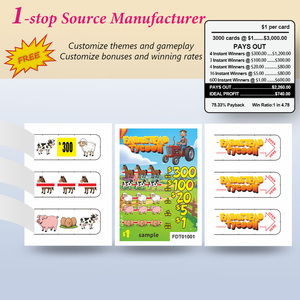 <span class=keywords><strong>Precio</strong></span> bajo <span class=keywords><strong>de</strong></span> alta calidad Impresión personalizada Pull Tab Lotería Billetes <span class=keywords><strong>de</strong></span> juego y tablero - Product Image 4