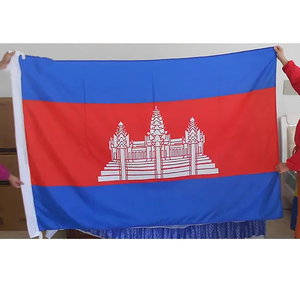 ธงกัมพูชา100% โพลีเอสเตอร์ตกแต่งกลางแจ้งด้วยการพิมพ์ดิจิตอลสินค้าส่งเสริมการขาย - Product Image 4
