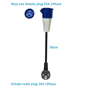 <span class=keywords><strong>Cargador</strong></span> Portátil para Vehículos Eléctricos de Nivel 2, 7kw, 11kw, 22kw, Tipo 1, Tipo 2, Enchufe GBT, <span class=keywords><strong>Cargador</strong></span> Portátil de Corriente Alterna con Enchufe CEE Azul y Rojo - Product Image 6