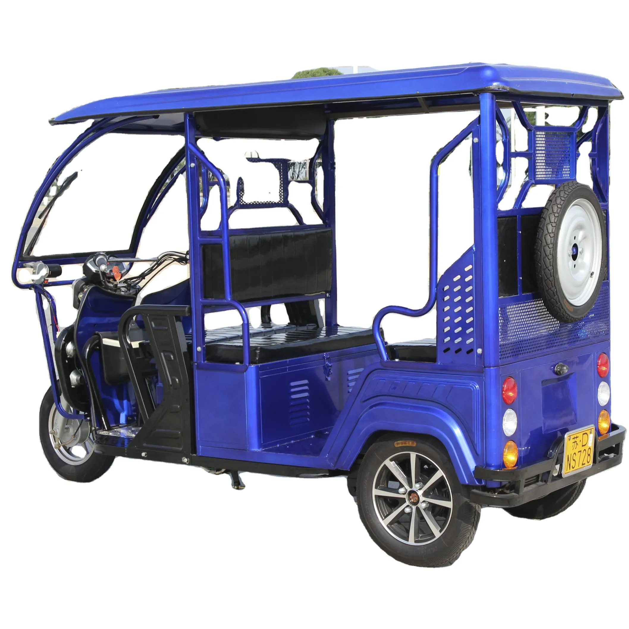 YF-F9 peut transporter 4-6 personnes motorisé tricycle électrique adulte, e-rickshaw tuk tuk auto rickshaw électrique pour passager