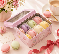 Boîtes cadeaux en chocolat personnalisées, boîtes en métal, emballage avec couvercle rabattable, boîte à chocolat de qualité supérieure, récipient pour bonbons, desserts et cadeaux
