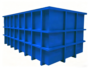 Tanque de <span class=keywords><strong>Agua</strong></span> Electrolítico de PP Personalizado |   Resistente a la Corrosión para Procesos de Galvanoplastia, Tratamiento de Aguas Residuales y Refinación de Metales - Product Image 5