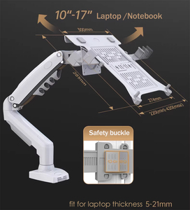 ขาตั้งจอ <span class=keywords><strong>NB</strong></span> NEW <span class=keywords><strong>F80</strong></span> + FP-2 สำหรับจอ 17"-30" / ขาตั้งโน้ตบุ๊ก 10"-17" แบบ 2 in 1 สำหรับตั้งโต๊ะ  ขาตั้งคอมพิวเตอร์แบบหนีบ - Product Image 4