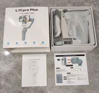 Stabilisateur de cardan à 3 téléphones avec AI Active Tracking Magnetic Fill Light Gimbal d'enregistrement vidéo pour Android et iPhone Vlogging