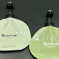 Pochette de voyage personnalisable à bec verseur indépendant, rechargeable, pour sous-conditionnement de lotion, crème pour les yeux et le visage, shampoing, gelée, nouilles, emballage biodégradable